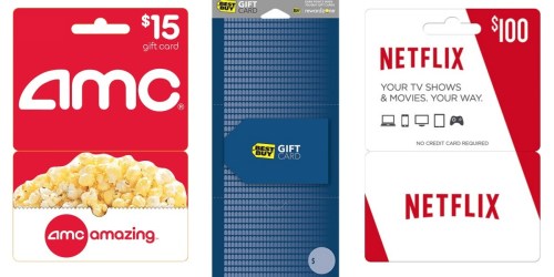 FREE $5 Best Buy Gift Card w/ Entertainment Gift Card Purchase (Fandango, Regal & More)