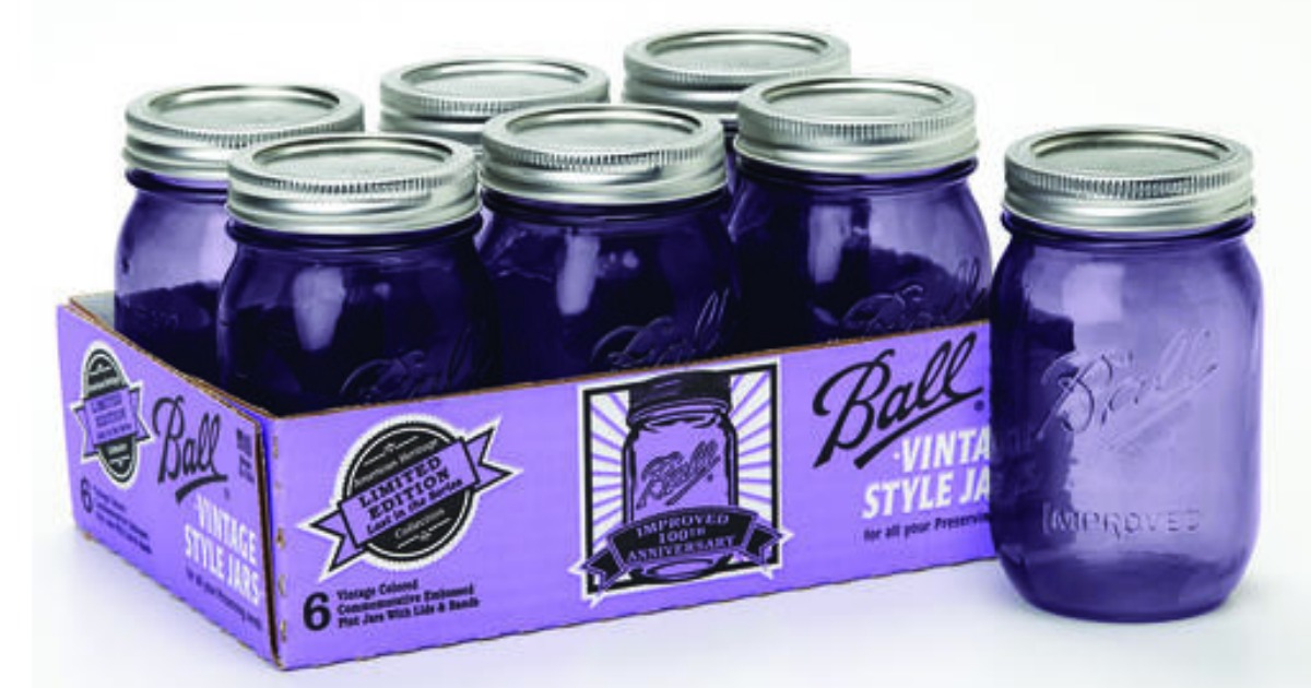 Menards 6 Pack of Ball Heritage Collection Pint Jars ONLY 3.99