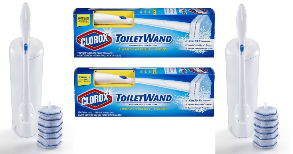 Clorox ToiletWand Disposable Toilet Cleaning System with 6 Refills 