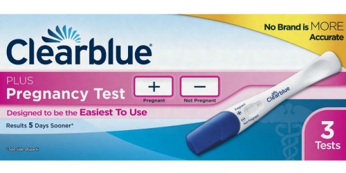 Amazon: Clearblue Plus Pregnancy Test 3-Count Only $6.02 Shipped