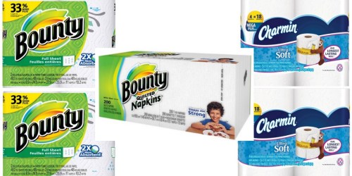 New Bounty & Charmin Coupons = Bounty Paper Towels Only 77¢ Per Roll at Target