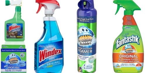 FIVE New Scrubbing Bubbles and Windex Coupons