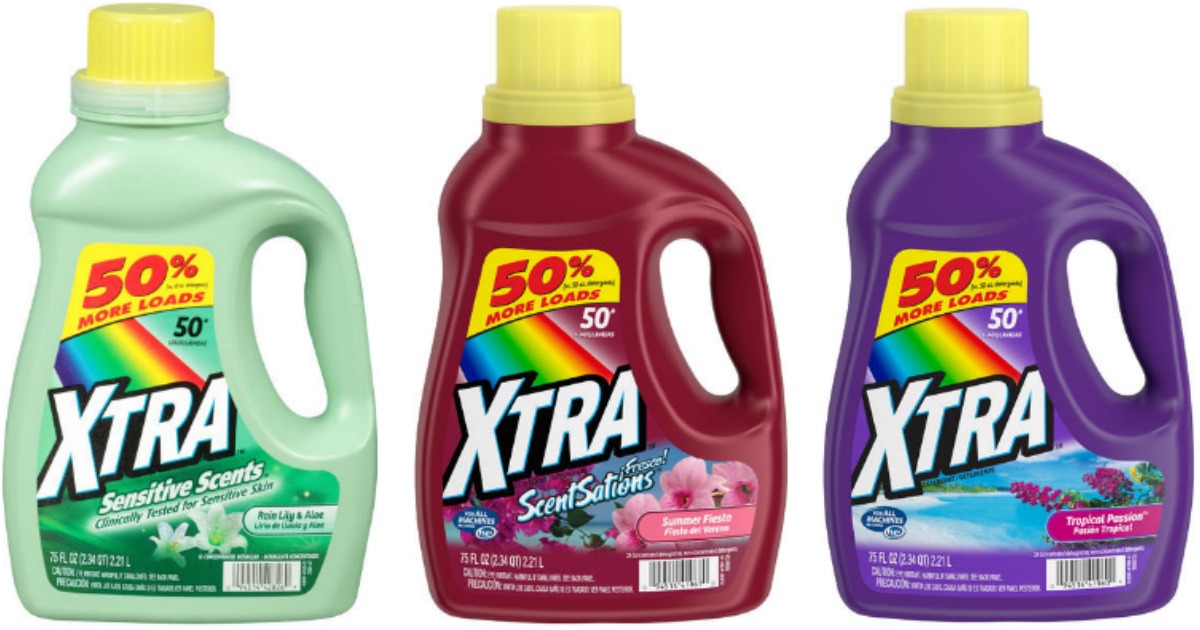 Xtra Laundry Detergent 50 Loads Only 1.99