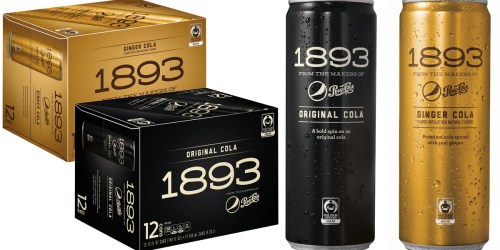 Amazon: 12 Pack of Pepsi 1893 Ginger Cola Only $11.52 (Just 96¢ Per Can)