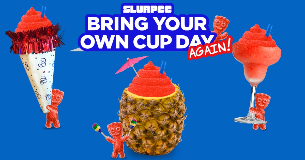 7Eleven BYO Cup Day Fill ANY Size Cup w/ a Slurpee for ONLY 1.50