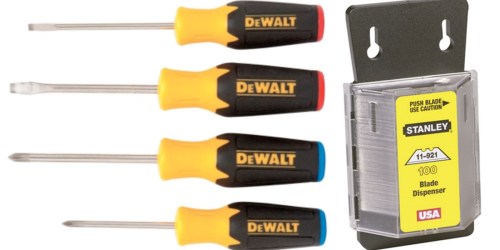 Ace Hardware: Dewalt 4-Piece Screwdriver Set OR Stanley Blade Dispenser ONLY $5.99 Each