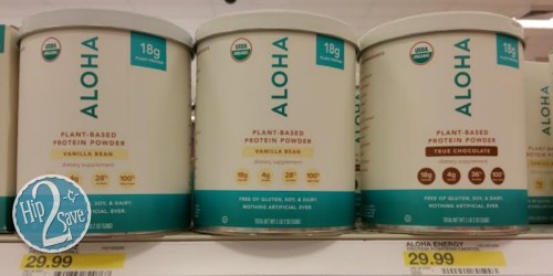 Target: 50% Off ALOHA Chocolate Protein Powder (Today Only)