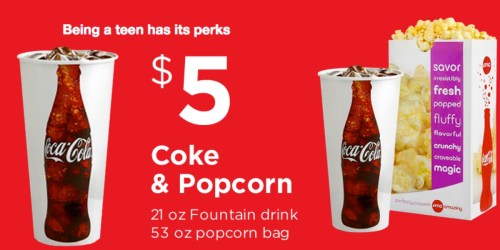 AMC Theatres: Teen Students Can Score A Drink & Popcorn For Just $5