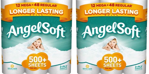 New $1/1 Angel Soft MEGA Rolls 12-Pack or Larger Coupon = ONLY 83¢ Per MEGA Roll at Walmart