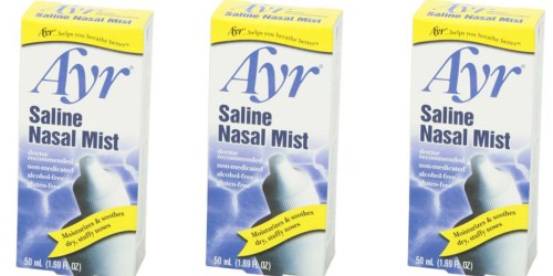 Amazon: 6 Ayr Saline Nasal Mist Bottles Only $2.73 Shipped (Just 45¢ Each)