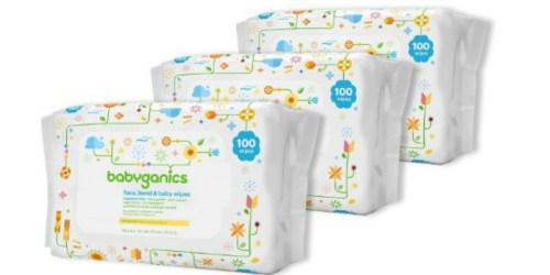 Amazon: Babyganics Face, Hand & Baby Wipes 300 Count Only $7.64 Shipped