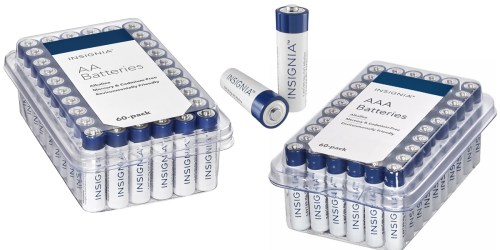 Best Buy: 60 Pack of Dynex AAA or AA Batteries ONLY $9.99 Shipped – Just 17¢ Per Battery