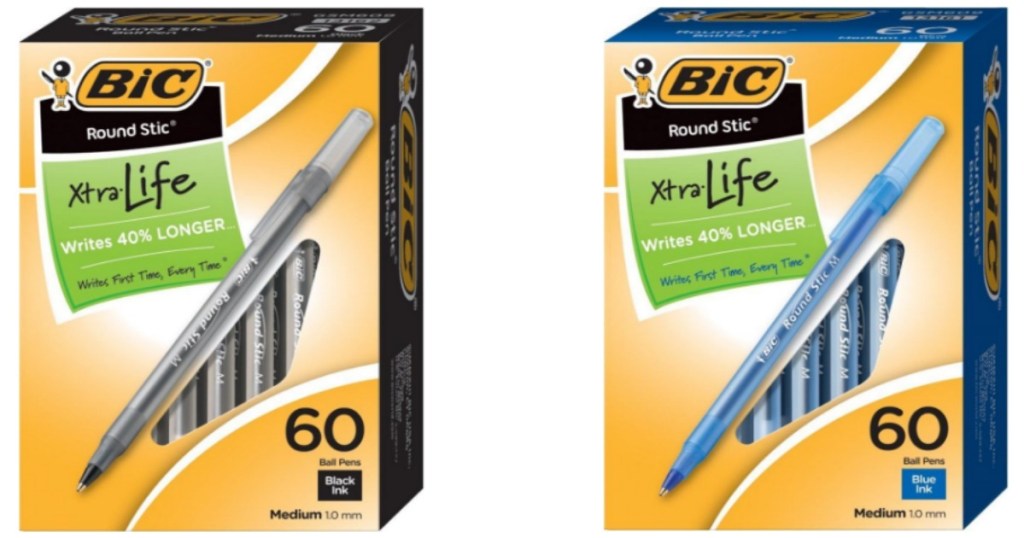 BIC Pens black and blue