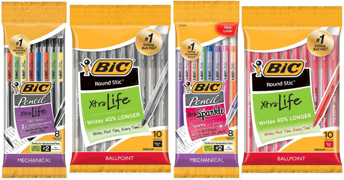 Bic #2 Xtra Sparkle Mechanical Pencils, 0.7mm, 8ct - Multicolor