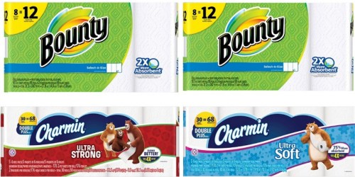 Target.com: Nice Buys on Bounty Paper Towels & Charmin Toilet Paper