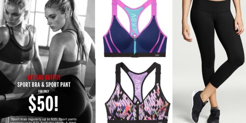 Victoria’s Secret: Sports Bra AND Sports Pants Only $50 (In-Store Only) – $100+ Value