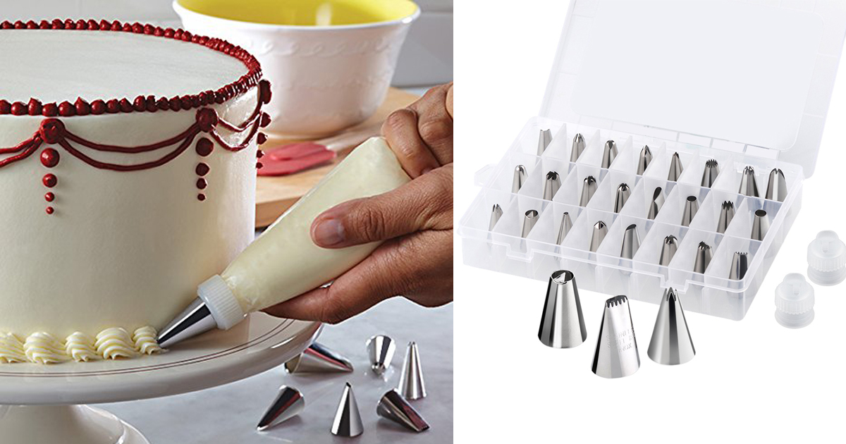 Amazon 26Piece Stainless Steel Cake Decorating Tips Set Only 7.99