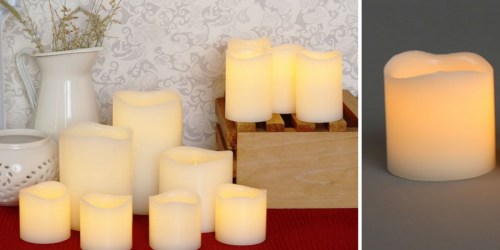 Amazon: 11 Ivory Melted Wax Flameless Candles Only $19.97 (Batteries Included)