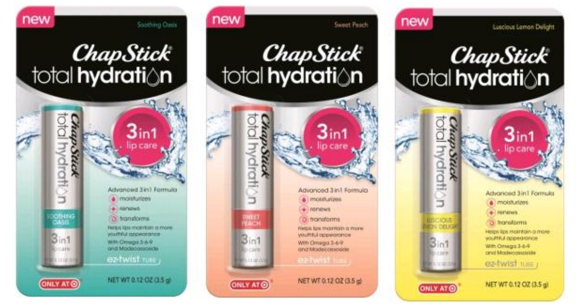 Target ChapStick Total Hydration Lip Care Only 0.82 Each