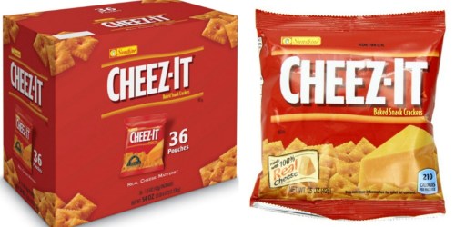 Amazon: Kellogg’s Cheez-It Baked Single Serve Snack Cracker Packs Only $6.71 Shipped (19¢ Each)