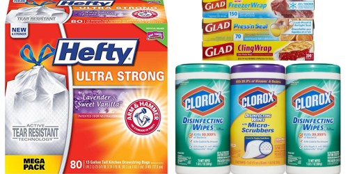 Amazon: 25% Off Cleaning Items Today Only = Stock Up on Hefty, Clorox, Glad & More