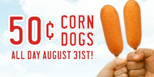 Sonic Drive-In: 50¢ Corn Dogs ALL Day Tomorrow