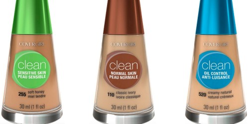 Target Cartwheel: 30% Off CoverGirl Clean Liquid Foundation Offer = As Low As Just $2.70 (Reg. $5.99)