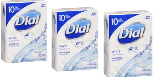 Amazon: THREE Dial Antibacterial Deodorant Soap 10 Count Packs Only $9.88 Shipped