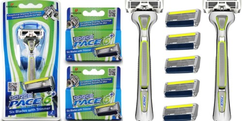 Dorco Pace 6 Plus Combo Set Only $11.72 Shipped – Includes 10 Cartridges & 1 Handle