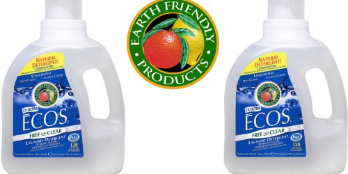 ECOS Free and Clear Laundry Detergent 128oz Bottle Only $7.51 (That’s Less Than 6¢ Per HE Load!)