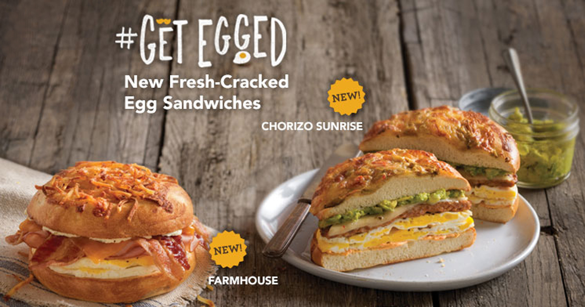 Einstein Bros Bagels: Free Egg Sandwich With ANY Purchase (Tomorrow Only)