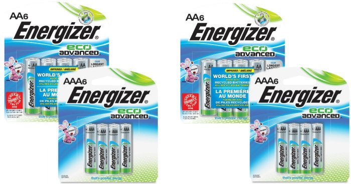 Energizer EcoAdvanced AAAAA 6 packs