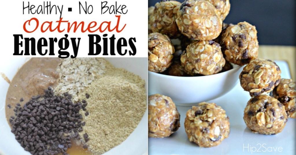 Homemade No Bake Oatmeal Energy Bites 