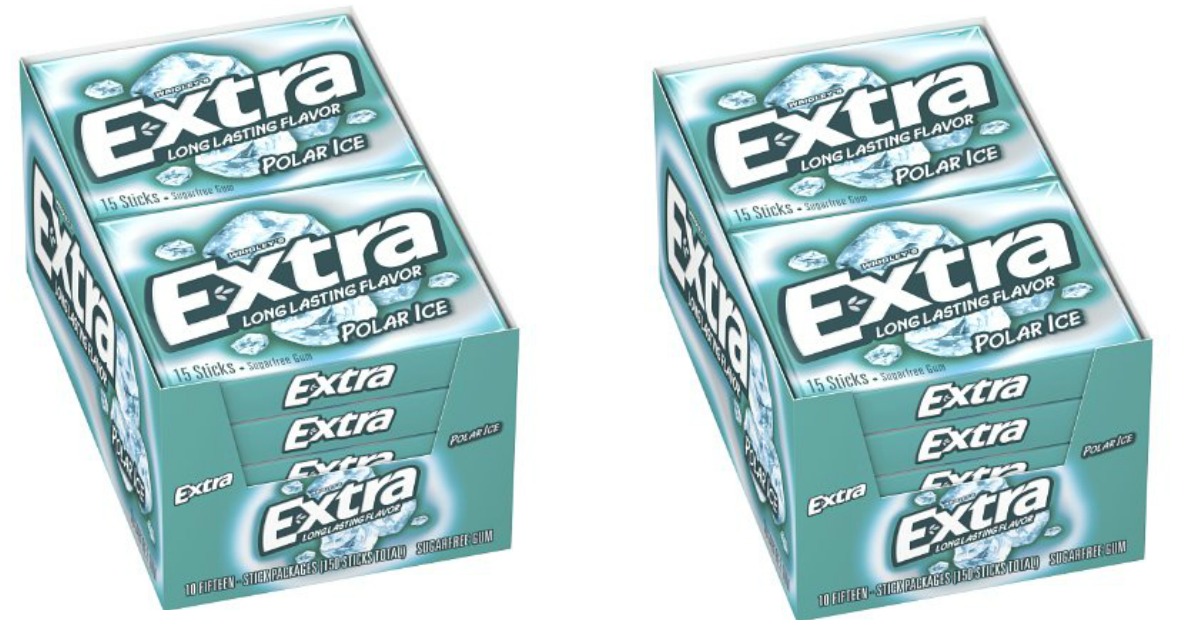 Amazon TEN Extra Polar Ice Sugarfree Gum Packs Only 6.74 Shipped (Just 67¢ Each)