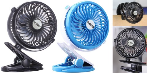 Amazon: USB/Battery Operated Clip-On Fan Only $12.99 – Perfect For Strollers & More