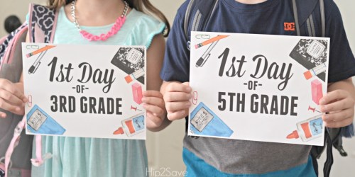 FREE First Day of School Printable Signs