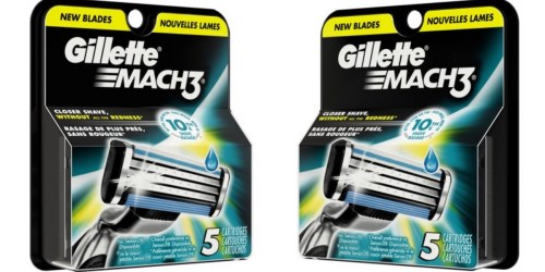 Men’s Gillette Razor Refills 5-Count Only $7.67