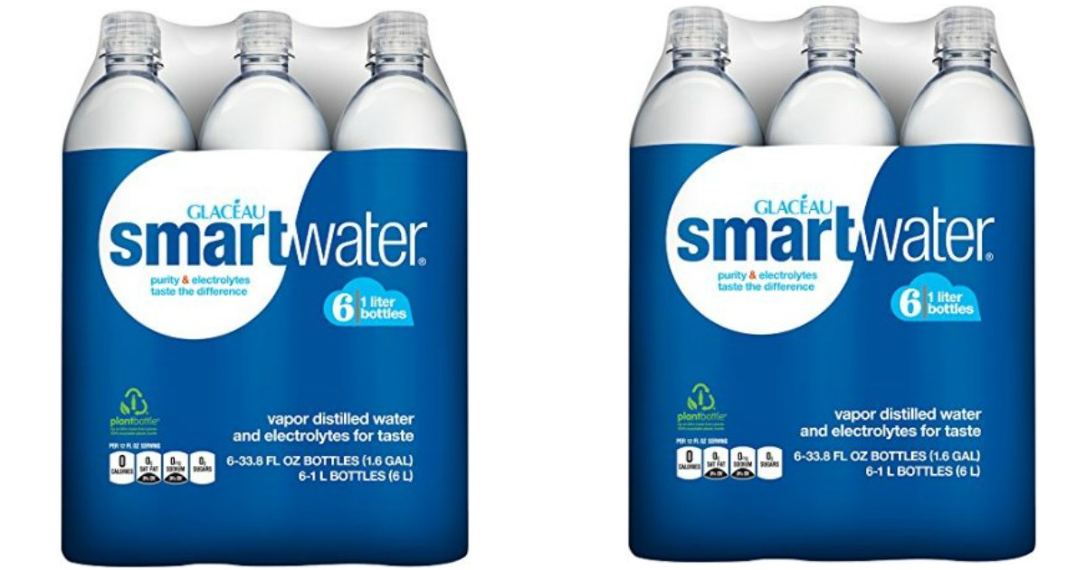 Amazon: 6 Pack of Glaceau SmartWater 1-Liter Bottles Only $5.24 Shipped