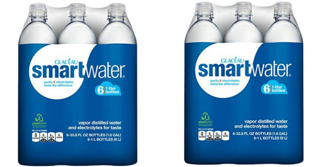  6 Pack Glaceau SmartWater 1-Liter Bottles Only $5.98 Shipped (Just  99¢ Per Bottle)