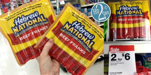 Hebrew National Beef Franks ONLY $2.85 Each at Target (Regularly $4.99) – No Coupons Required