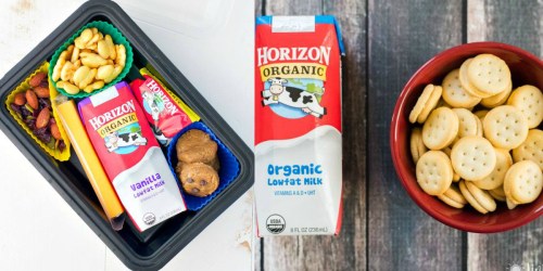 New Horizon Organic Snacks & Single Serve Milk Coupons + Target Deal Idea