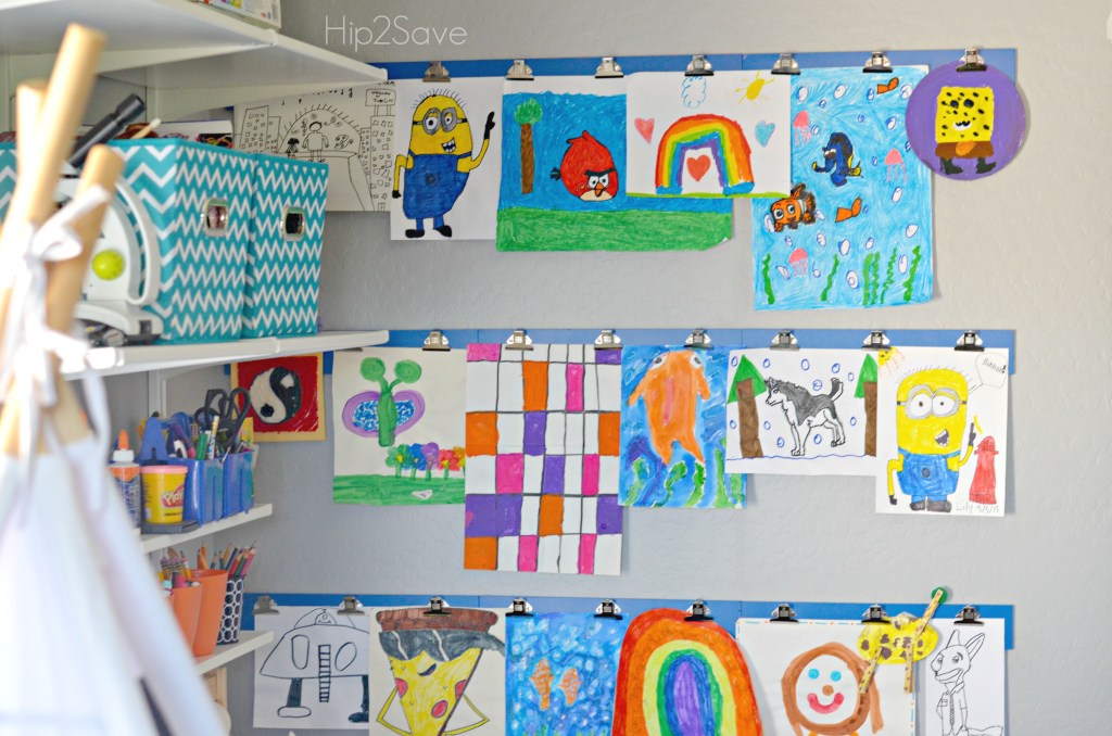 Kids' Art Portfolio And Display