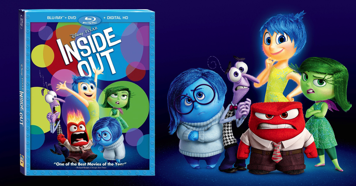 Disney Movie Rewards Inside Out Blu ray DVD Digital HD Only