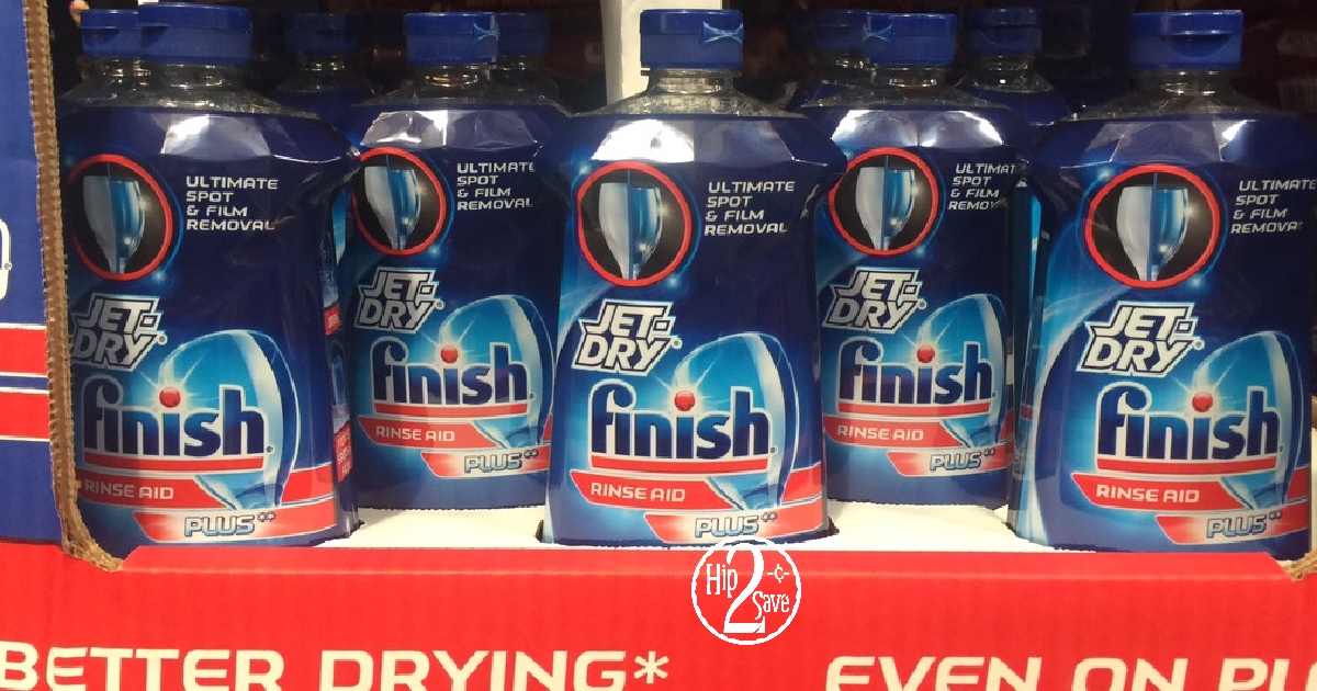 Costco HUGE Bottles of Finish JetDry Plus Dishwasher Rinse Aid 4.99