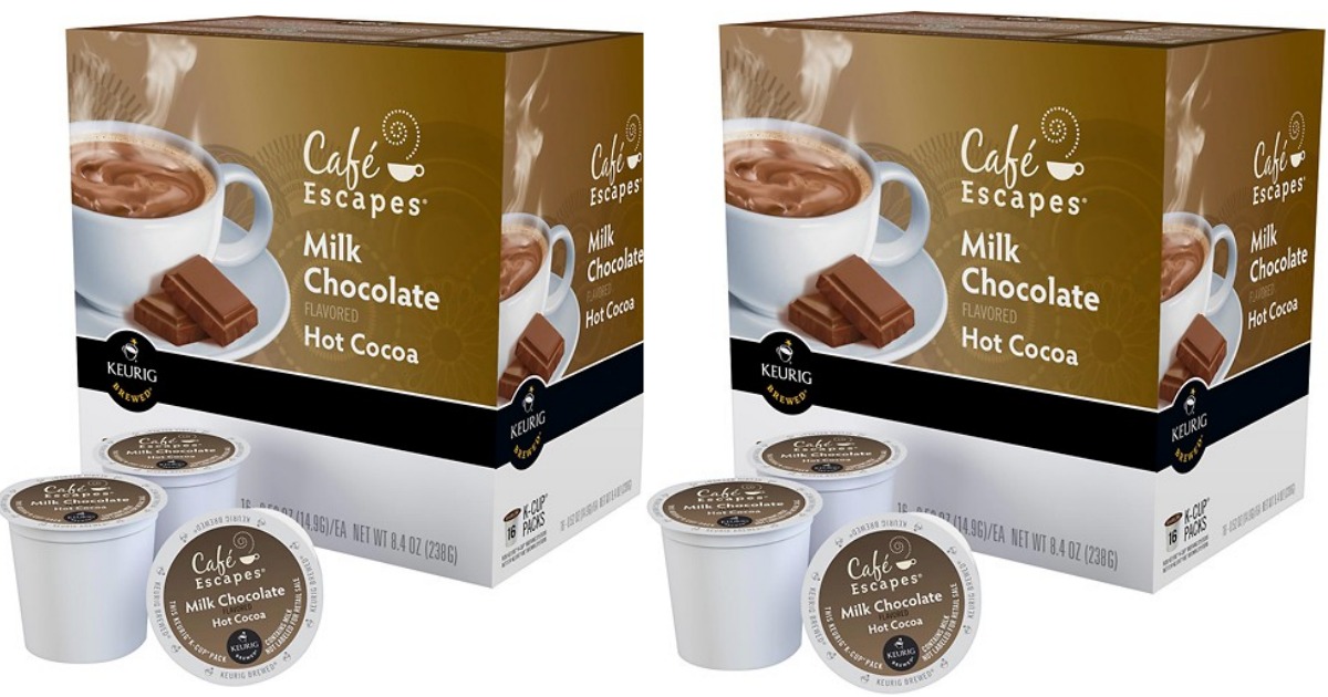 Best Buy Cafe Escapes Hot Chocolate KCups 16Count Only 5.99 (Only