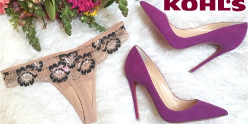 Kohl’s: $10 Off $40 Intimates Purchase + Extra 30% Off AND Free Shipping for Cardholders