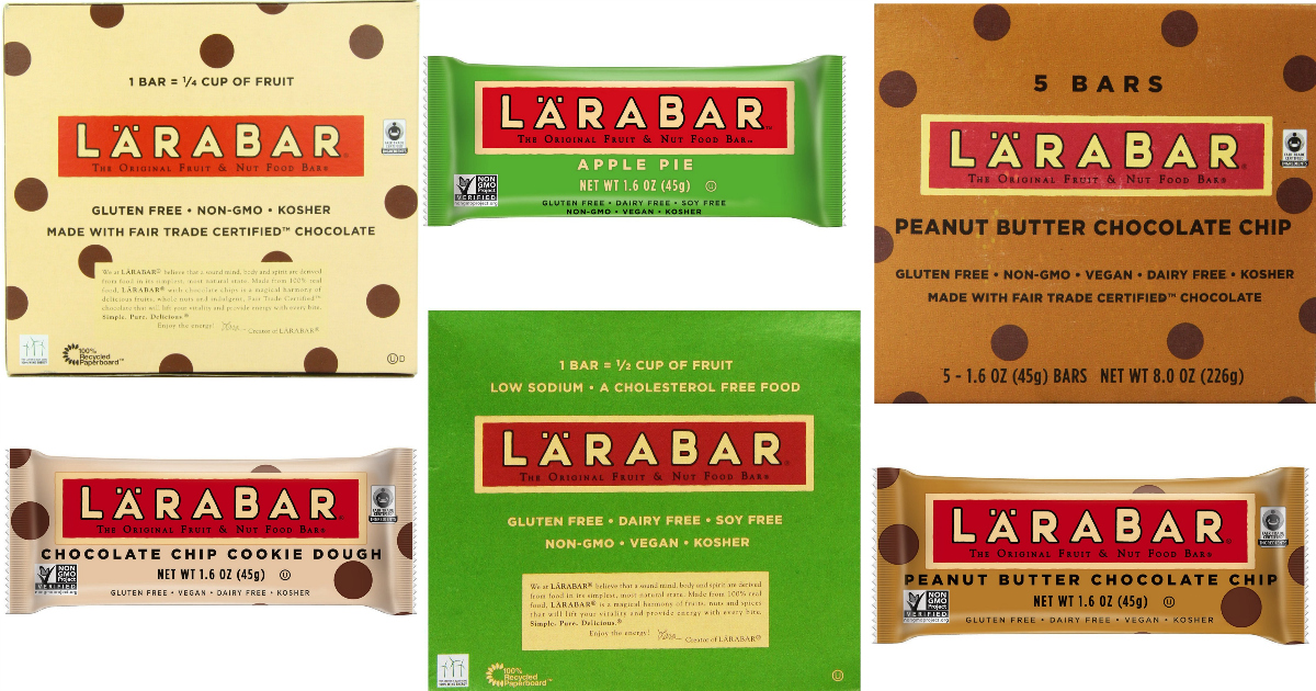 Print 2 in New LÄRABAR Coupons = Select Single Nutrition Bars Only 68