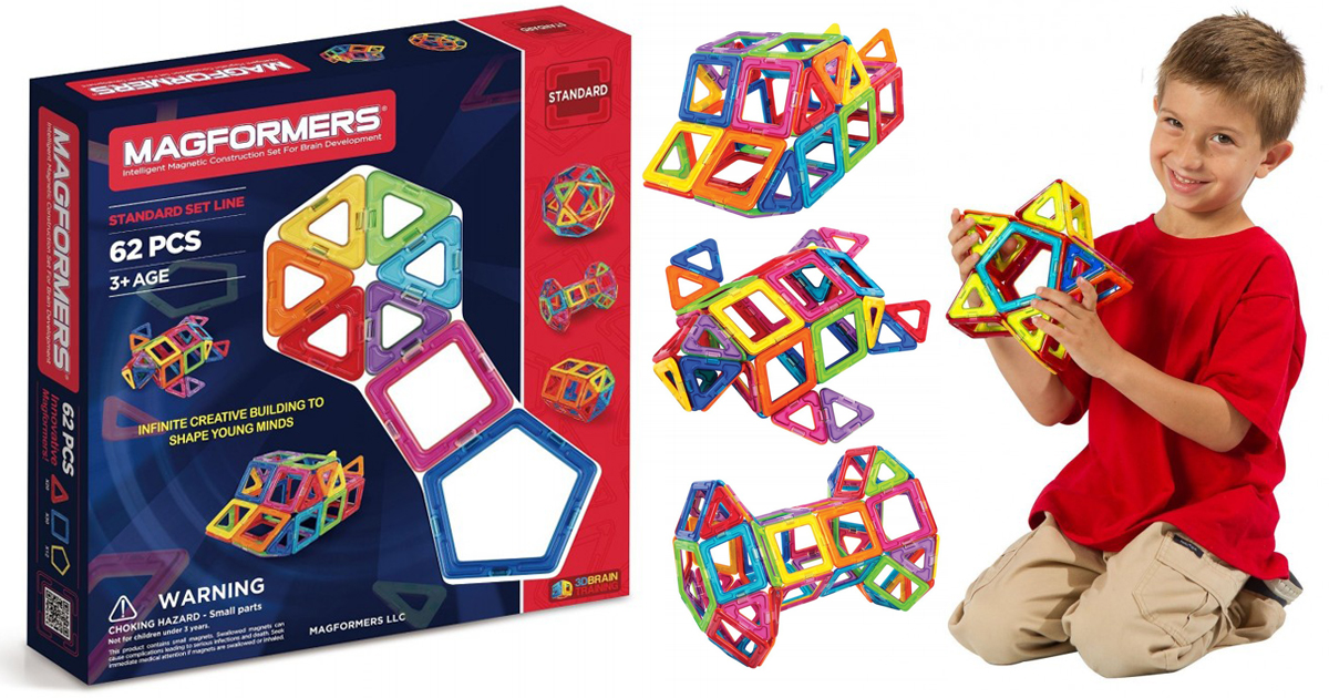 Magformers Magnetic Construction 62 Piece Set ONLY $59.99 Shipped