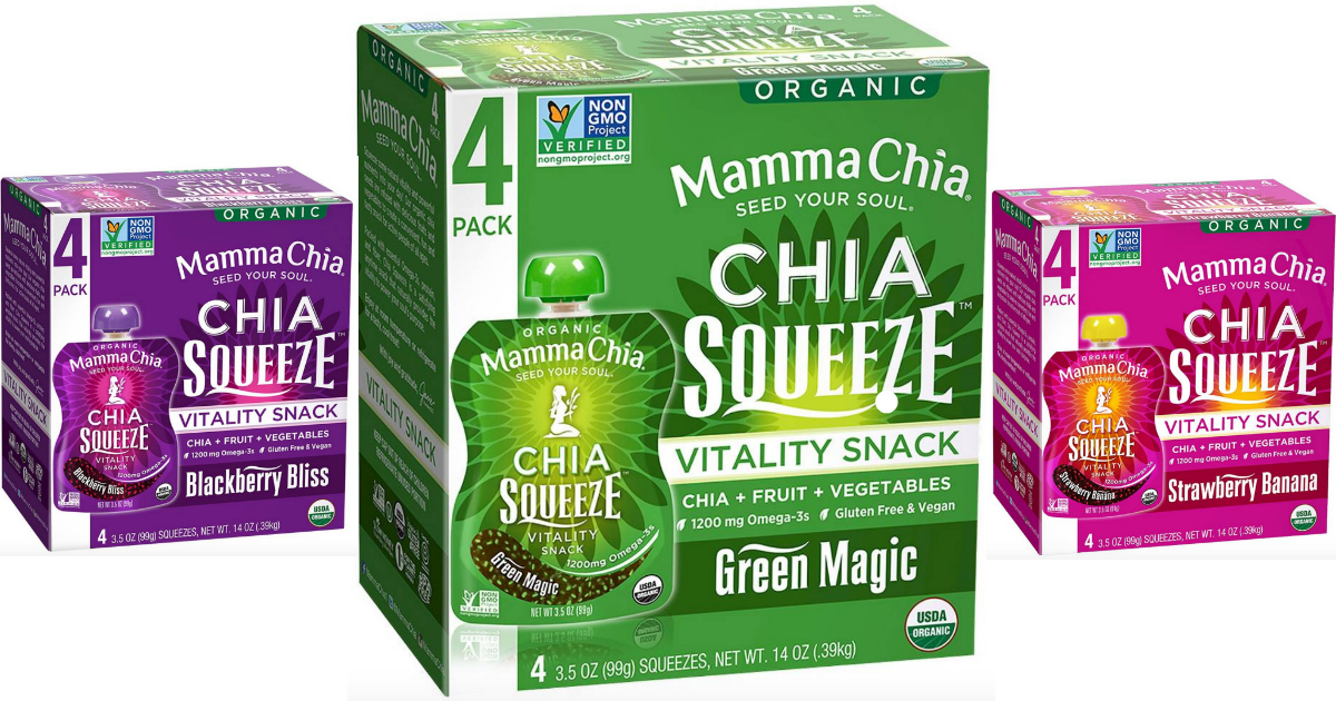 Target: Mamma Chia 4-Pack Organic Squeeze Vitality Snacks Just $2.04 ...