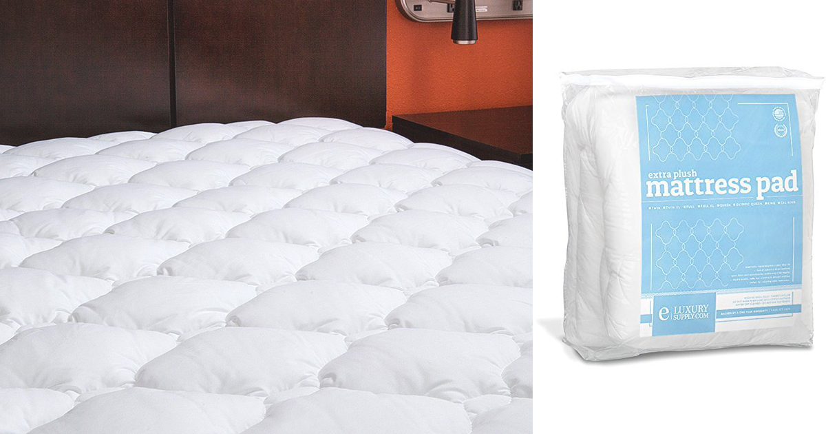 extra plush rayon from bamboo fitted mattress topper